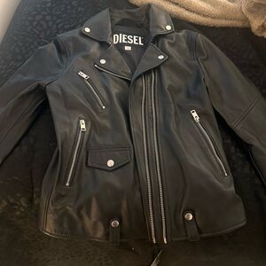 diésel leather jacket
